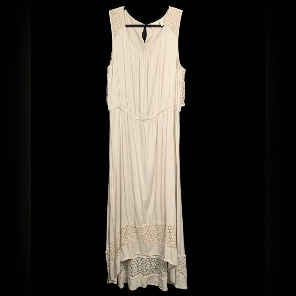 Chico's Ivory Lace Maxi Dress